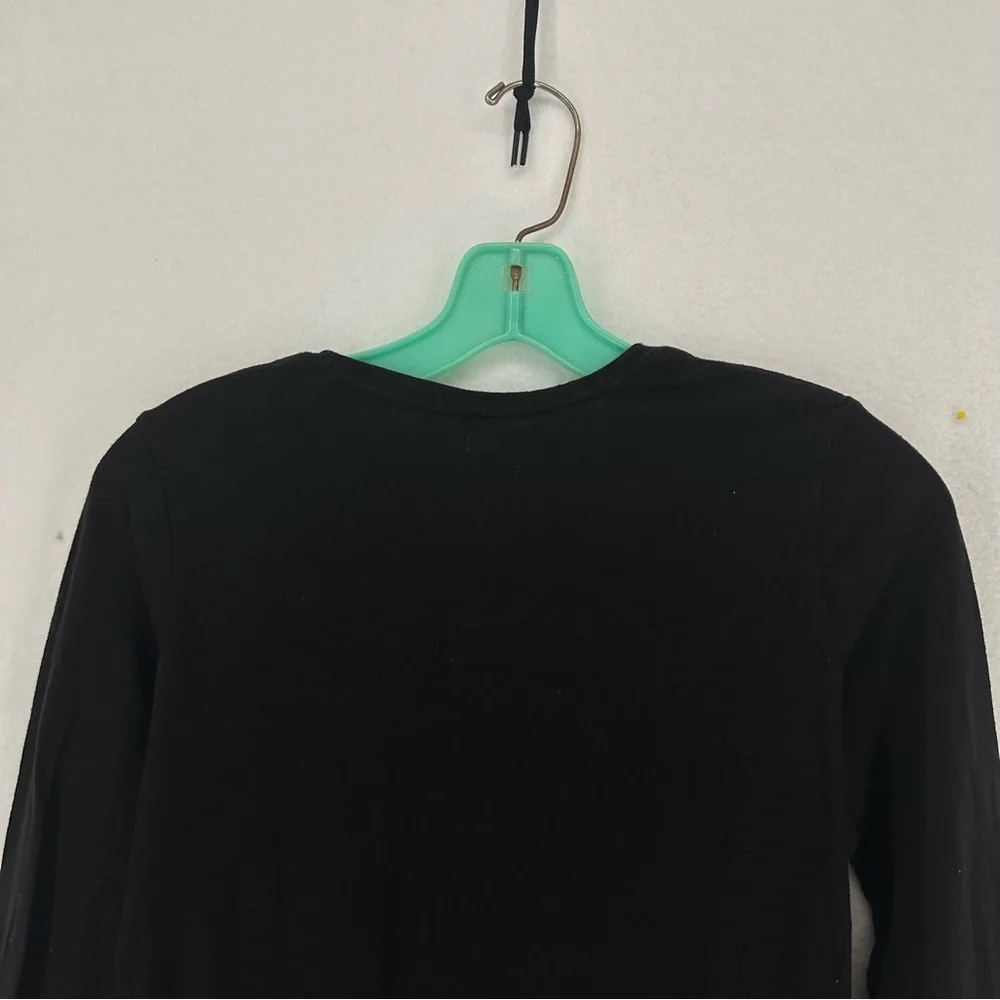 Old Navy You Glow Girl Christmas Lights Long Sleeve Shirt‎ Girls XL Black